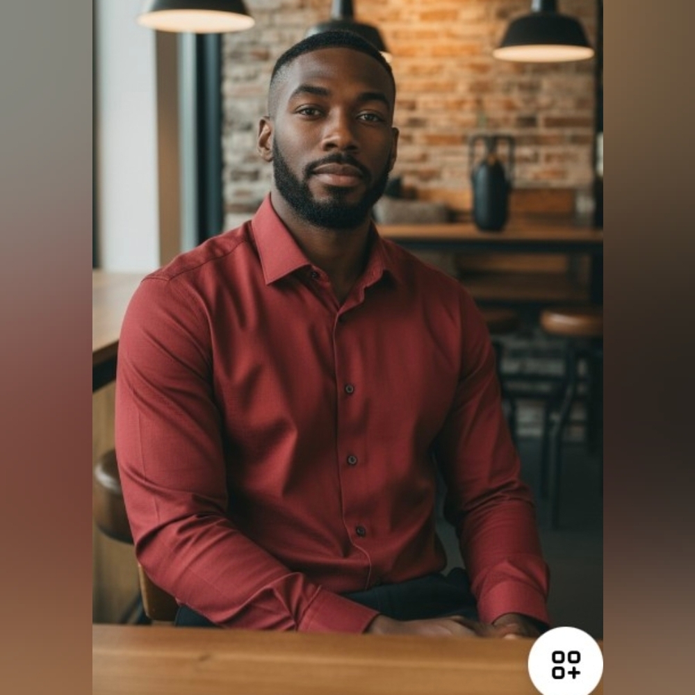 Arrow Crimson Button-Up Shirt